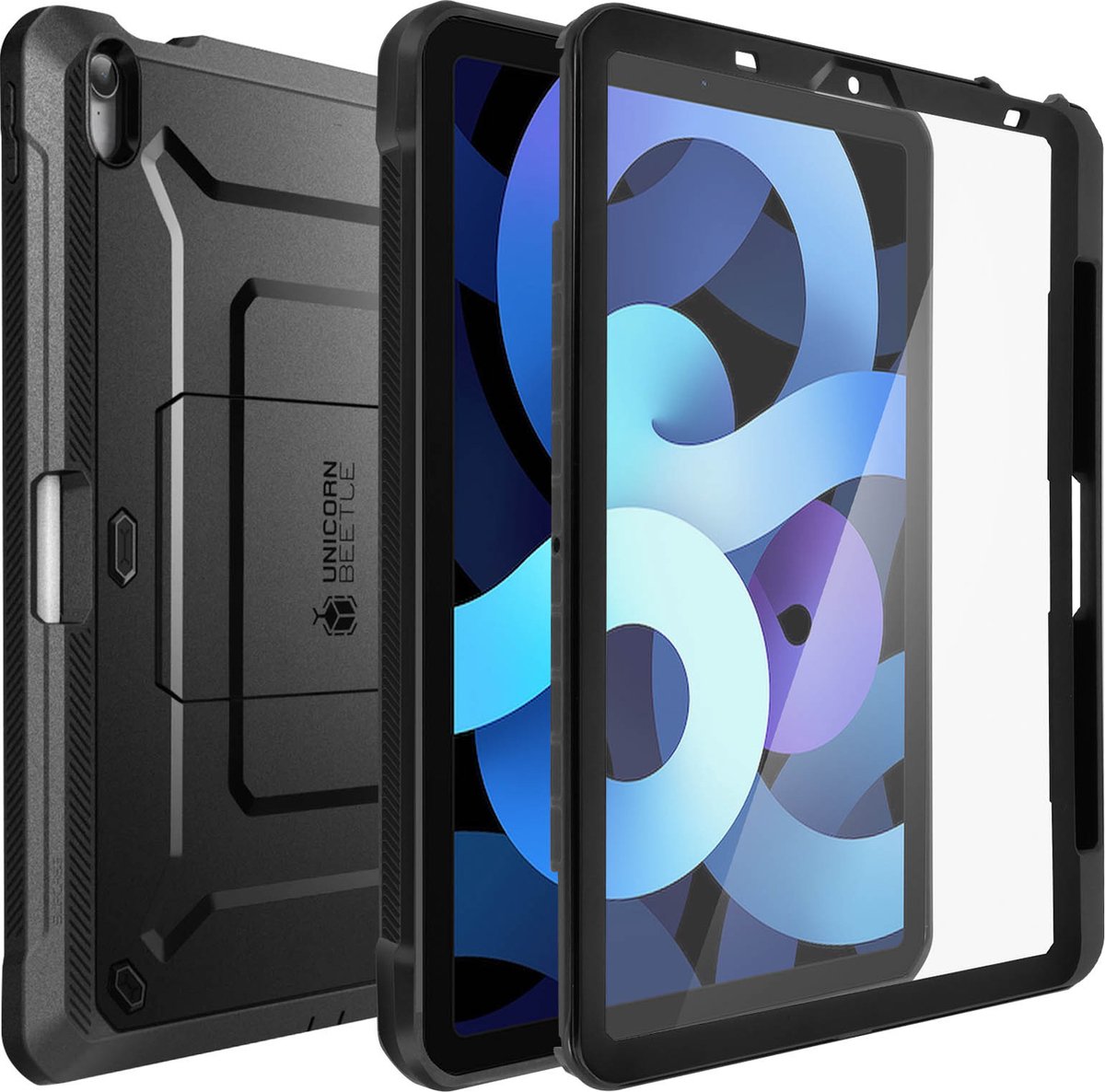 Supcase Unicorn Beetle hoes voor iPad Air 4 10.9 2020 & iPad Air 5 2022 - zwart