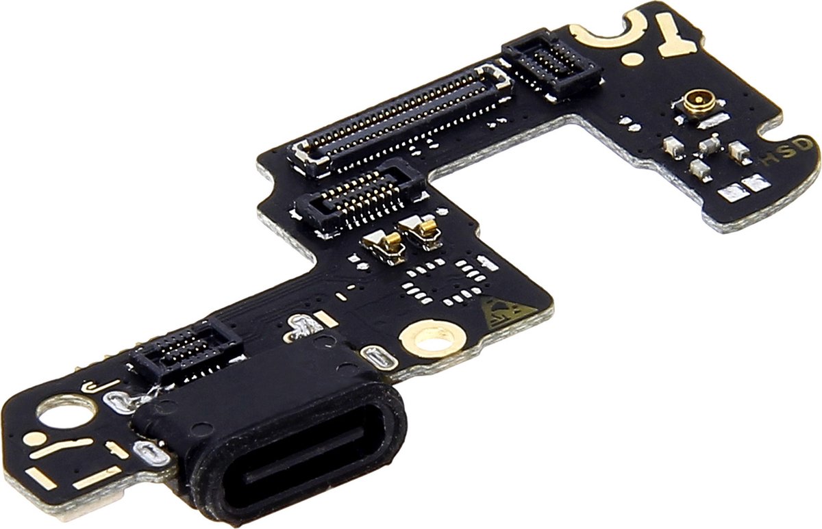 Avizar Oplaadconnector Geschikt voor Honor 9 USB type C lintkabel, Zilver