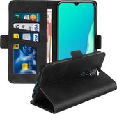 Geschikt voor Oppo A9 2020/Oppo A5 2020 Wallet Case Video-ondersteuningsfunctie zwart