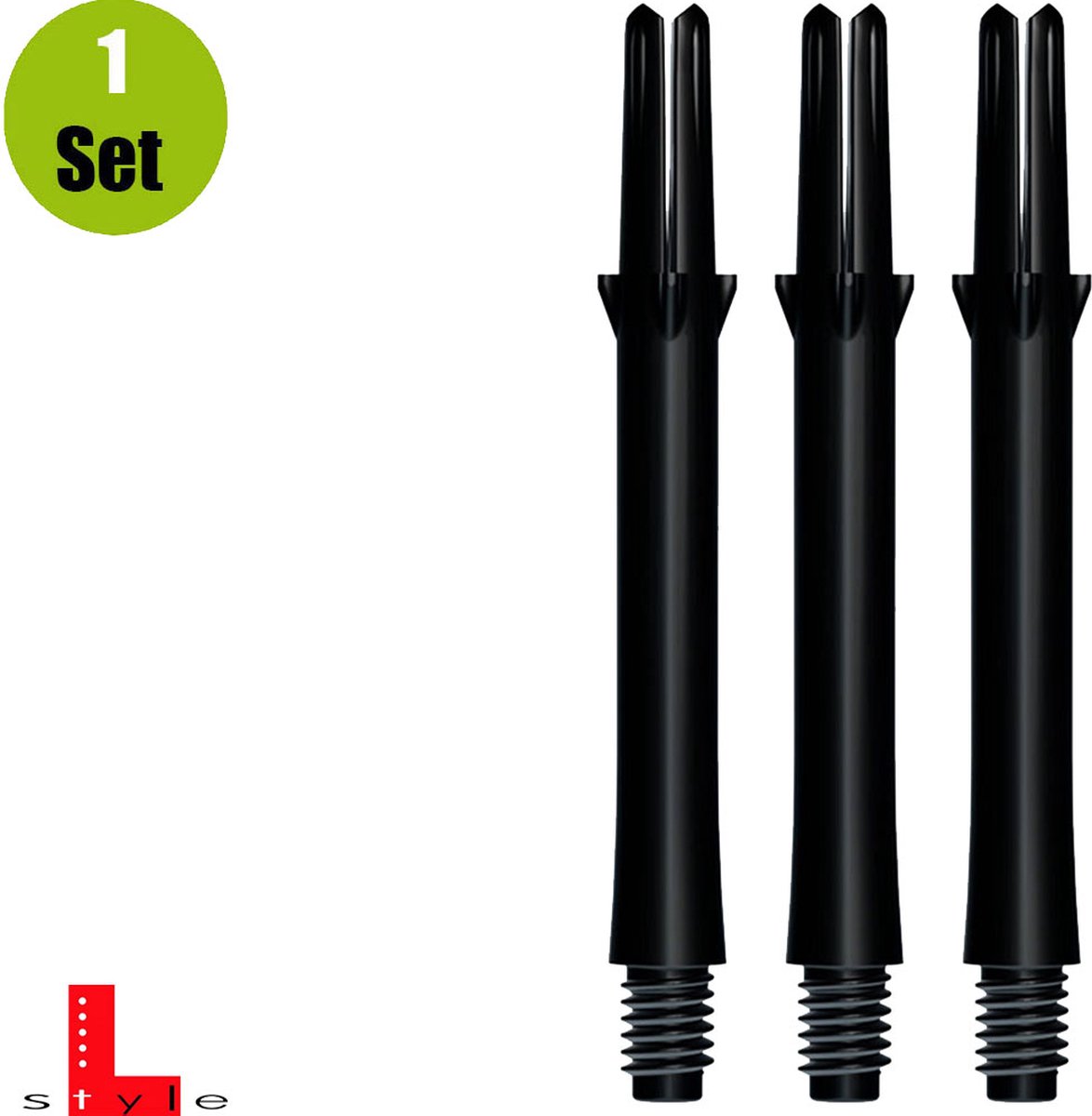 L-Style L-Shaft Locked Straight Black - Dart Shafts Medium 330
