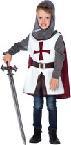 Wilbers & Wilbers - Templar Knight Kostuum Jongens - Ridder Kostuum - Middeleeuwen - Maat 140