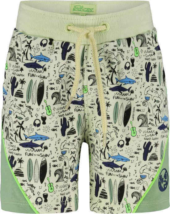 4PRESIDENT Short Pants Garçons Short - Surf green AOP - Taille 98