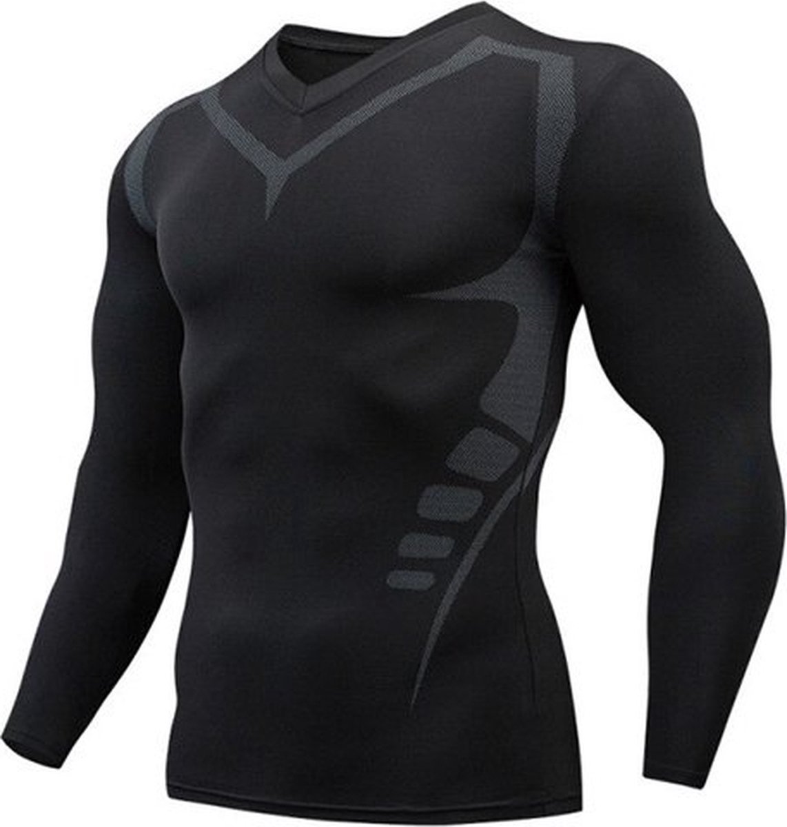 Chimb - Compressie shirt - Thermoshirt - Heren - Maat XXL - Zwart