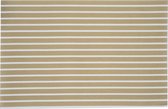 Cosy & Trendy Placemats rechthoekig - goud/wit geweven/gevlochten - 30 x 45 cm