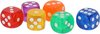 Afbeelding van het spelletje Gerim - Speelgoed spellen Dobbelstenen multi kleuren 12x stuks
