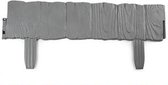 PlasticForte Flexibele borderrand/hekje - 57 cm - grijs - kunststof