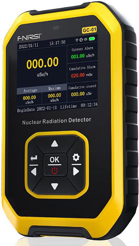 Compteur Geiger Mini - Détecteur Rayonnement Bêta, Gamma, X - Alarme Sonore Et Lumineuse - Portable Stylo