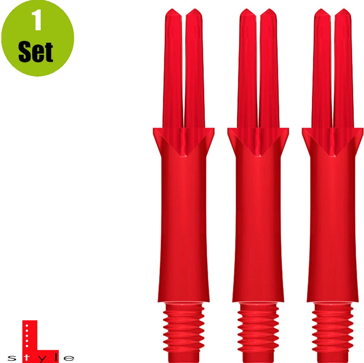 L-Style L-Shaft Locked Straight Red - Dart Shafts Short 190