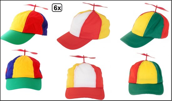 6x casquette de baseball hélice couleurs assorties - casquette hélice  baseball enfants... | bol