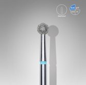 Staleks 3 x Diamond nail drill bit, “ball”, blue, head diameter 4 mm