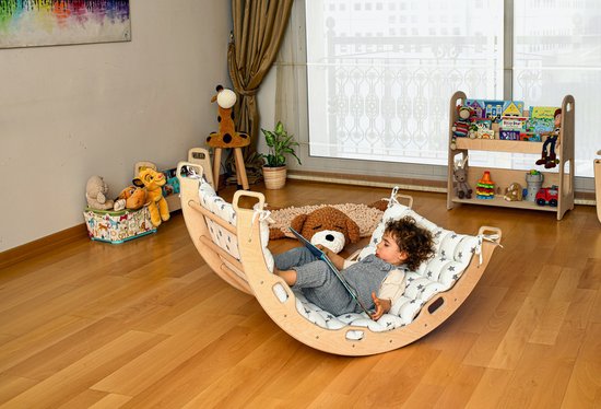 Kussen voor Klimboog | Past op Wibbi | Zacht & Wasbaar in 4 Kleuren – Baby Doo