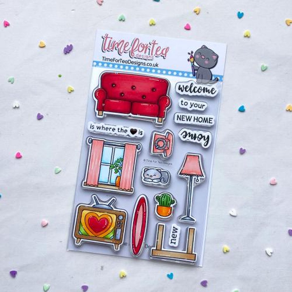 Home Is Where The Heart Is Clear Stamps (T4T/880/Hea/Cle) (DISCONTINUED)