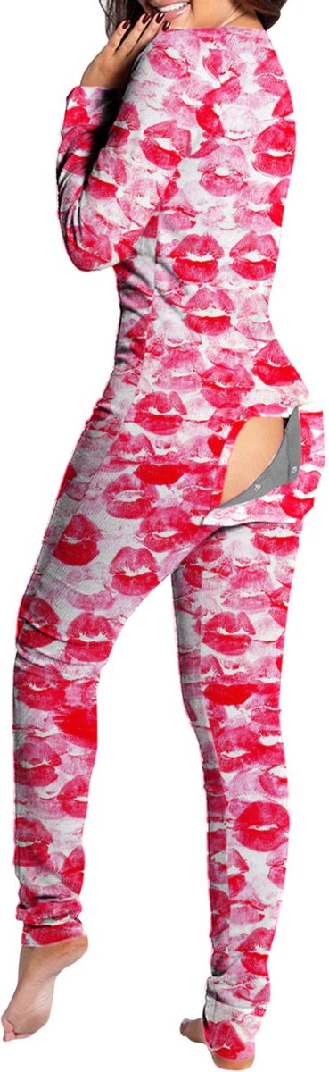 Valentijn Pyjama met Open Achterkant Valentijnsdag Cadeau voor Haar Sexy Lingerie. bol