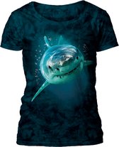 Ladies T-shirt Happy Snuggle Shark S