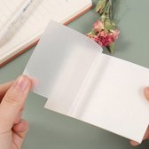 Transparante Sticky Notes (50 vellen) - 76x76mm doorzichtige en waterdichte Post Its plaknotities