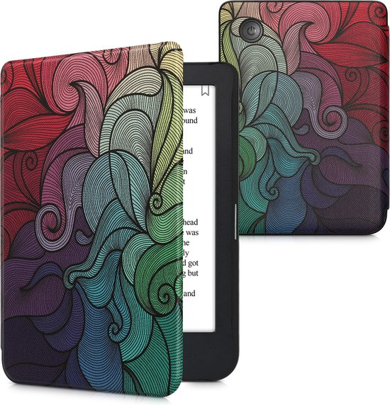 kwmobile hoes voor Kobo Clara 2E Case voor ereader in roze / blauw