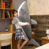 Levensgrote Haai knuffel | Shark | Oceaan | Mega knuffel | XXL pluche vis | 130 centimeter | Groter dan een kind