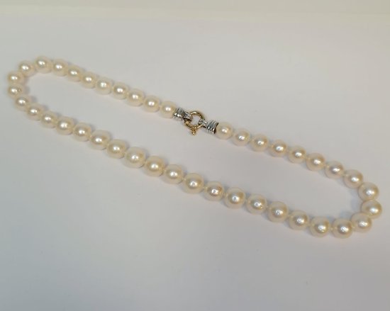 Perles - Perle d'Akoya - collier - 14 kt - fermoir en or - collier - vente  | bol