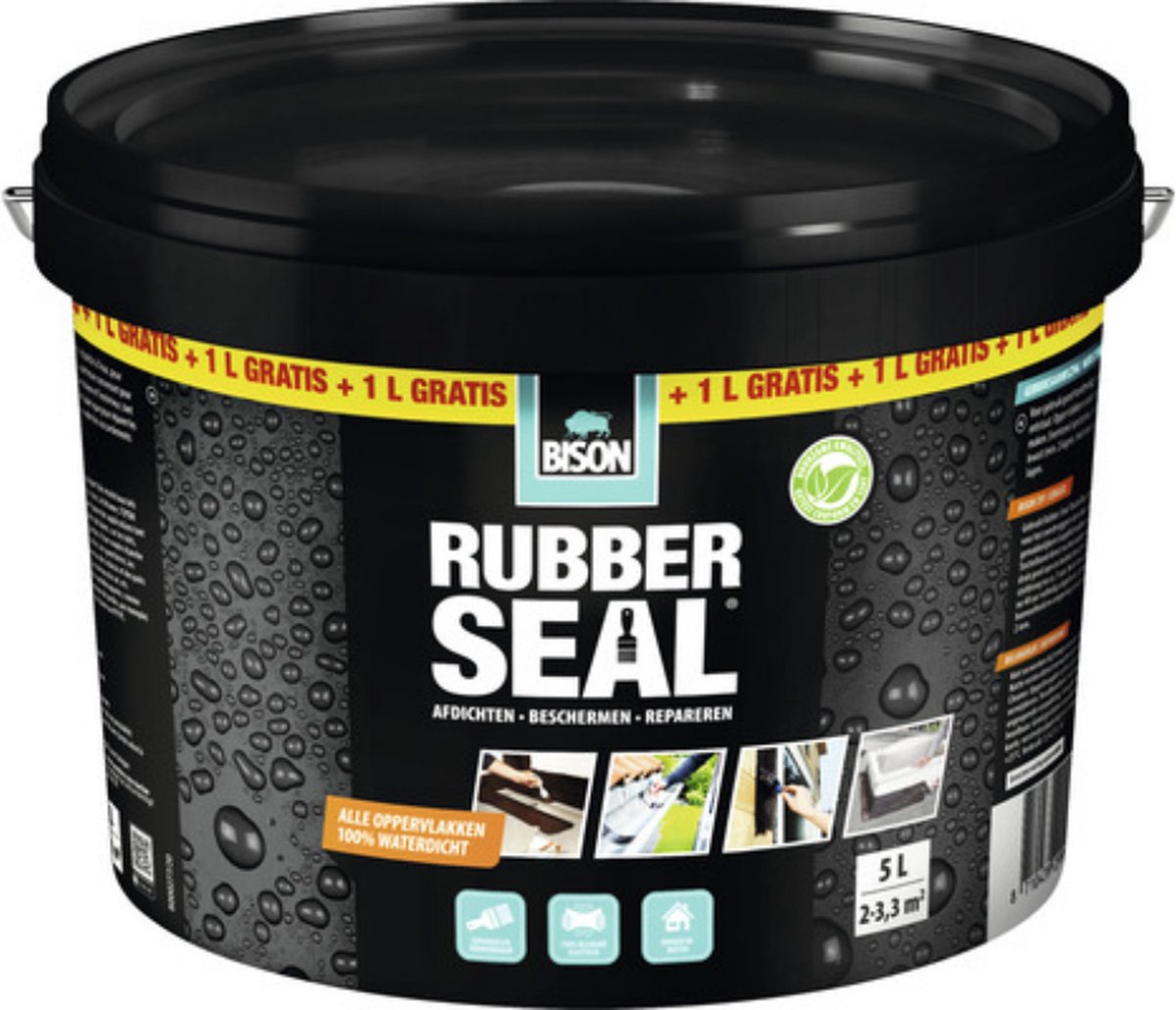 Bison rubber seal reparatie pasta - 5 liter