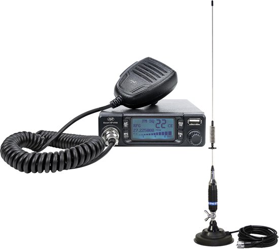 Radio USB CB PNI Escort HP 9700 et antenne CB PNI S75 avec base magnétique