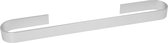 QUVIO Handdoekhouder platte stang met ronding - Handdoekrek - handdoekstang - Handdoekrek Badkamer - Badkameraccessoires - Zilver - 45 cm