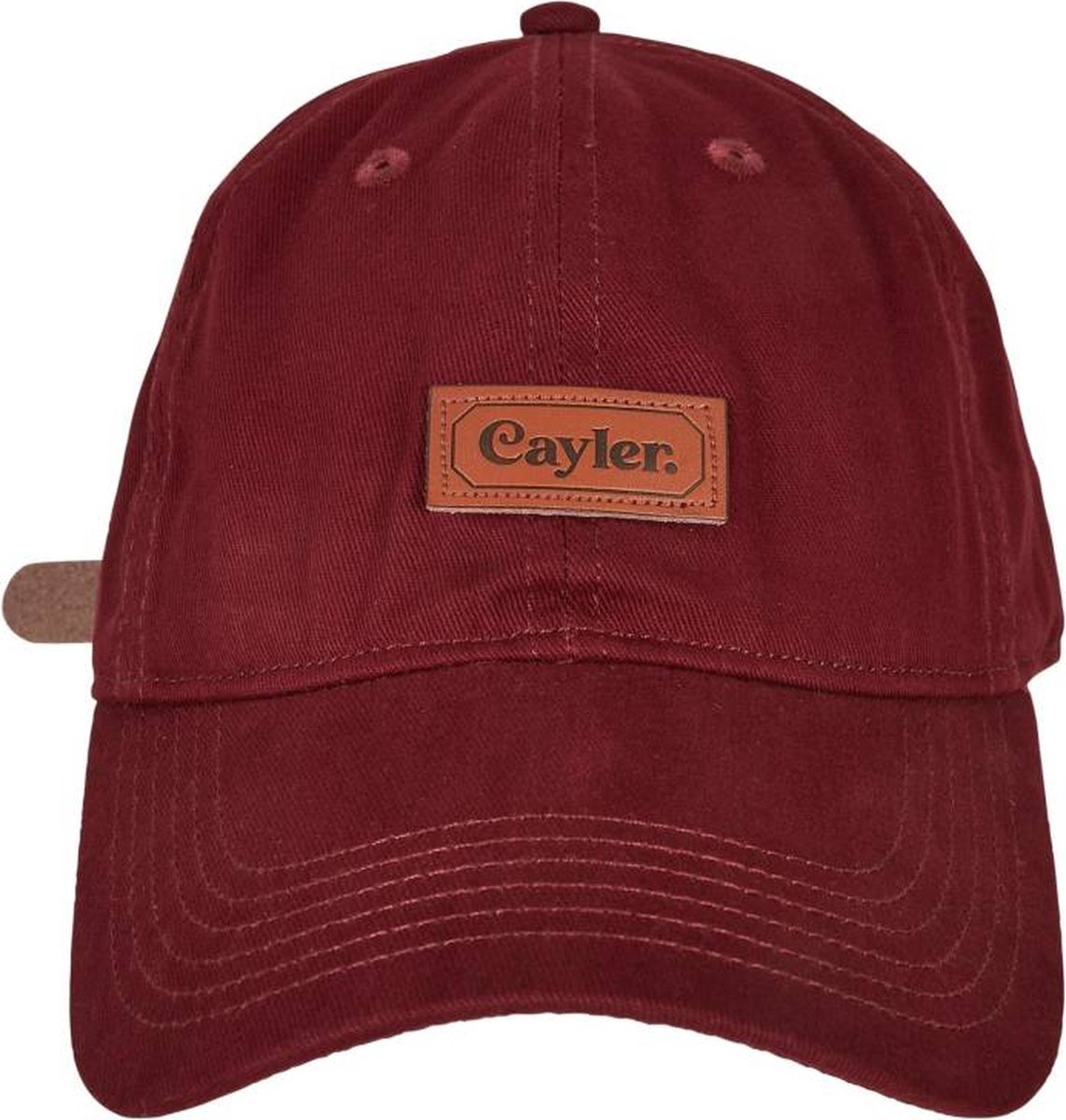 Cayler & Sons - Classy Patch Curved Verstelbare pet - Bordeaux rood
