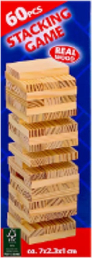 Afbeelding van het spel Topeq - Stapelspel - echt hout - Stacking game