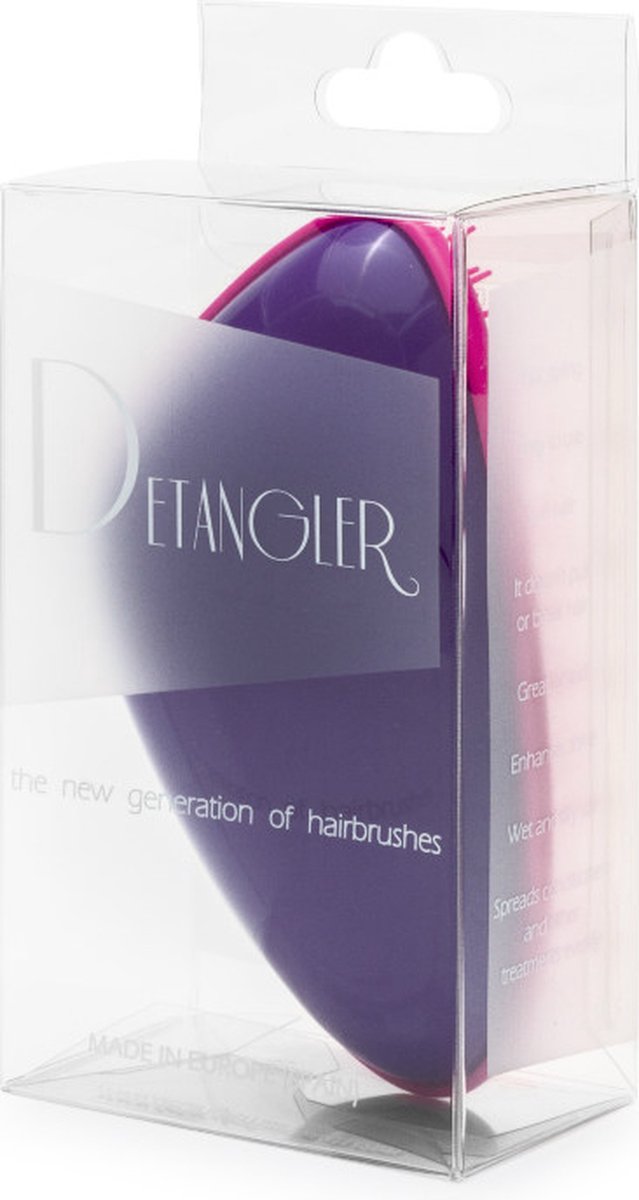 Ontwar Haarborstel Detangler Paars Fuchsia