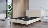 Boxspring Zonder Matras Fleur - 160x200 cm - Stof Beige