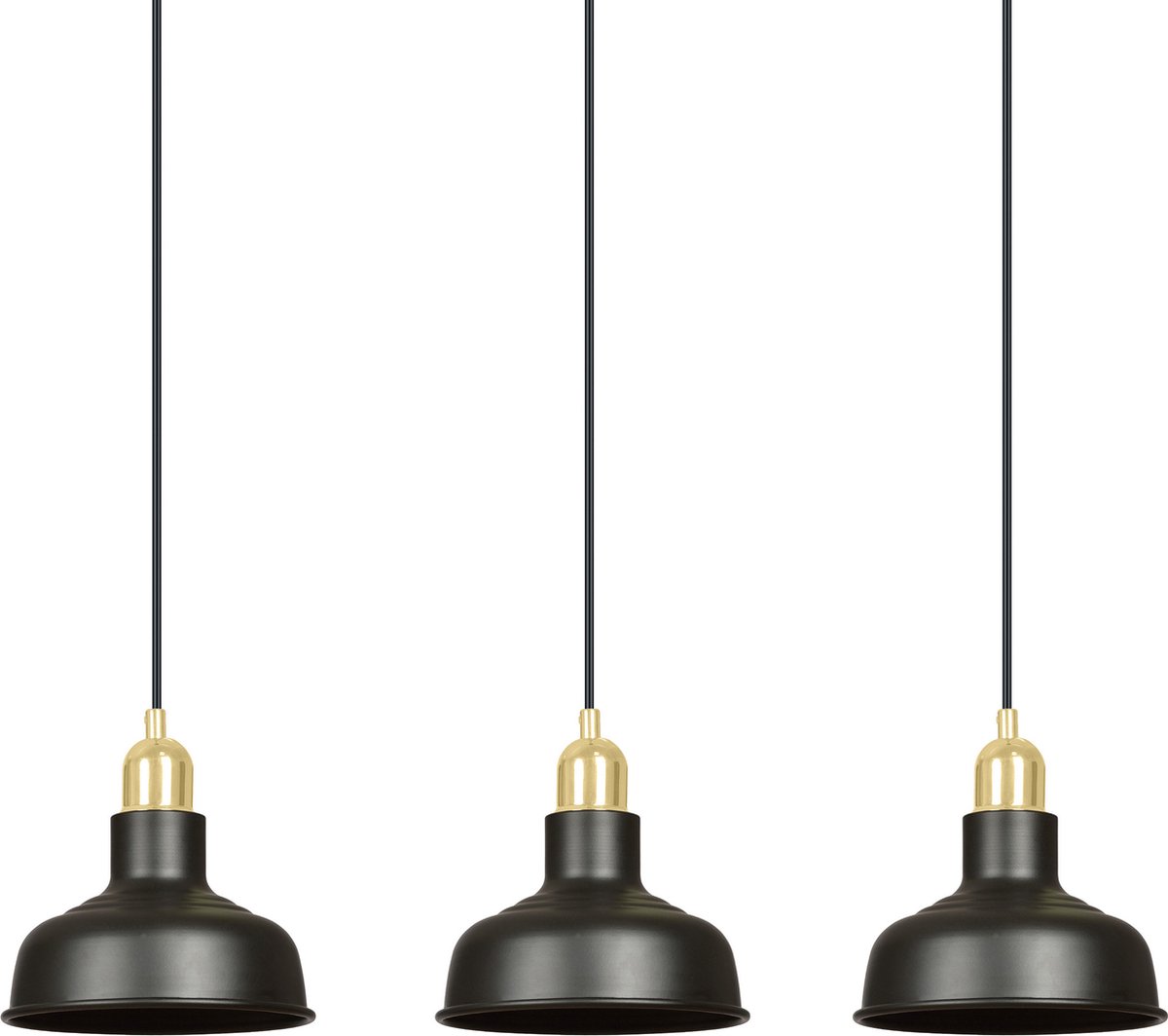 Emibig - Hanglamp Ibor 3 Zwart 72 cm