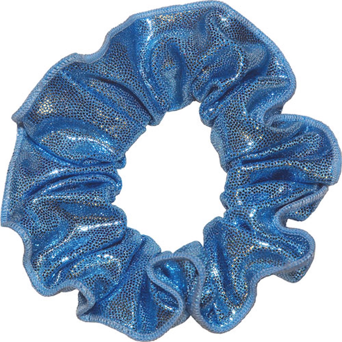 Snowflake - Hair Scrunchie - Mystique Glansstof - Turnen - Meisjes - Haarwokkel - Elastisch - Lichtblauw - One Size