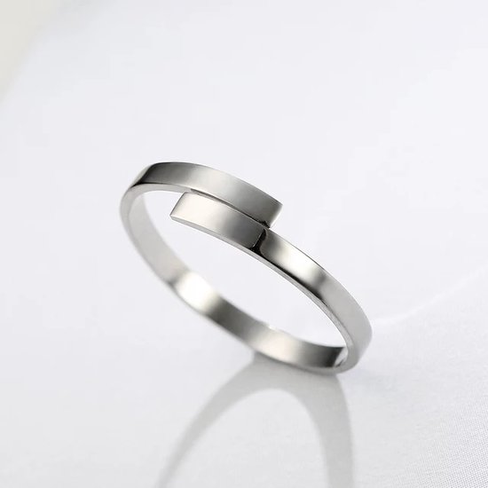 Verstelbare ring Style - RVS - 18k goud - Dames ring - cadeautje voor haar