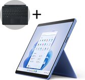 Microsoft Surface Pro 9 - Touchscreen - i5/8GB/256GB - 13 Inch - Sapphire + Signature Type Cover - AZERTY - Zwart