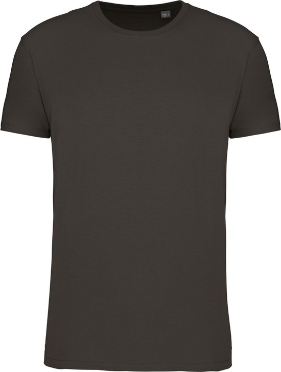 Donkergrijs T-shirt met ronde hals merk Kariban maat S