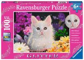 Ravensburger Puzzel Schitterend katje - 100 stukjes