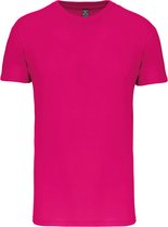 Fuchsia T-shirt met ronde hals merk Kariban maat M