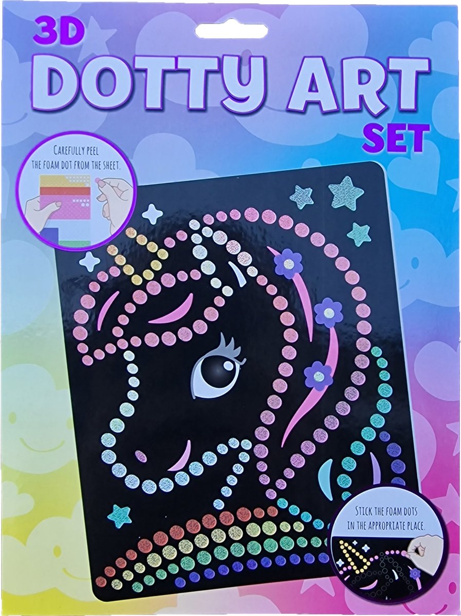 3D Dotty art "Eenhoorn"