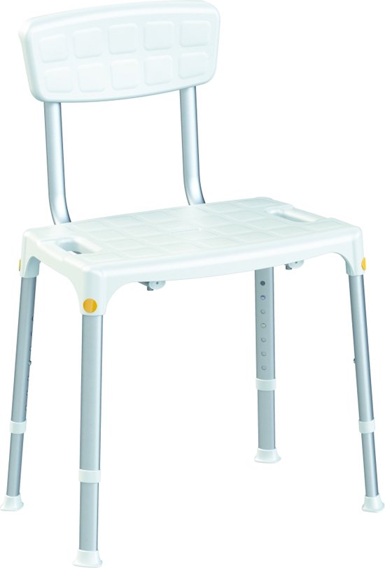 Rechthoekige douchekruk met rugleuning