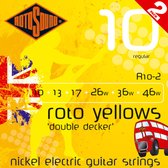 Rotosound roodo Yellows R10DD 10-46 Doubledecker 2er Set - Elektrische gitaarsnaren