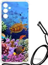 Silicone Back Cover Geschikt voor Samsung Galaxy A13 5G | A04s Smartphone hoesje met doorzichtige rand Vissen