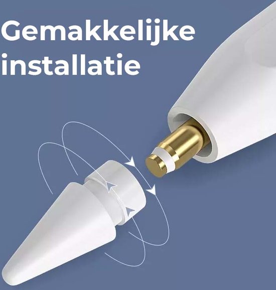 Replacement tip voor Apple Pencil 1/2 - 4 stuks - geschikt voor Apple Pencil generatie 1 & 2 - Apple Pencil Punt vervanger - Wit — afbeelding 5