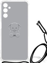 Telefoonhoesje Geschikt voor Samsung Galaxy A13 5G | A04s TPU Case met transparante rand Baby Olifant