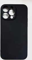 Geschikt voor iPhone 13 Pro mat zwart siliconen hoesje / achterkant / Back Cover TPU – 1,5 mm / met extra camera bescherming