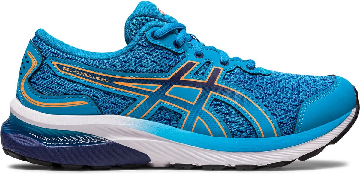 Asics Gel-cumulus 24 Gs Hardloopschoenen Junior Blauw
