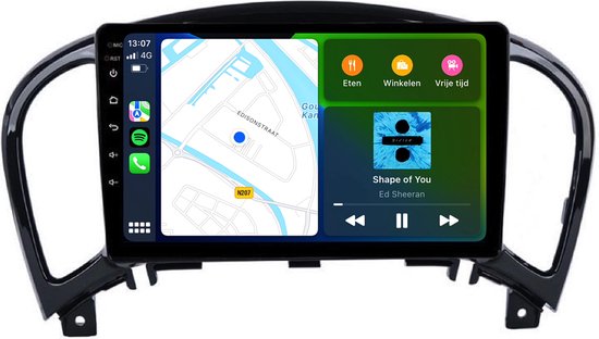 Autoradio Android 9 Pour Nissan Juke (2010-2019) - CARPLAY & Android Auto & GPS Intégré - Neuf