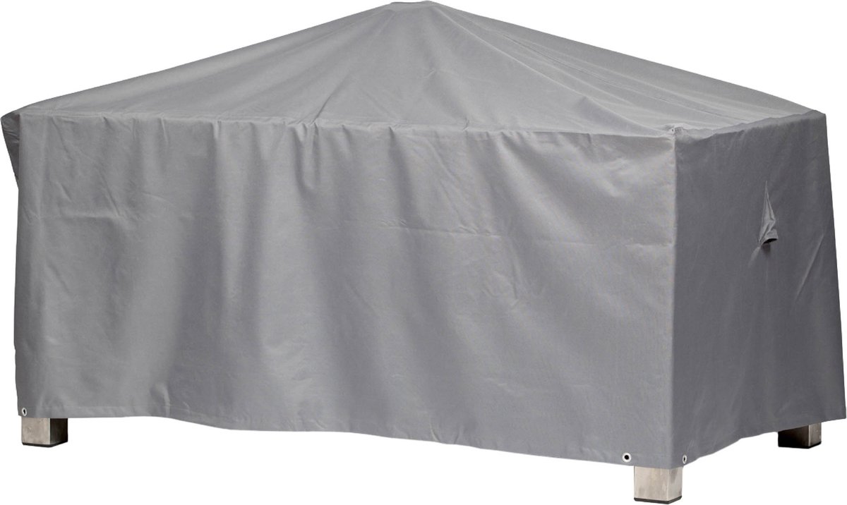 Beschermhoes voor rechthoekige tuintafel | 185 x 105 x 71 cm | polyesterweefsel van het type Oxford 600D, kleur: grijs.