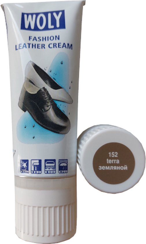 Woly Fashion Leather Cream Tube - Terra - 75 ml (Cire à chaussures - Cirage à chaussures)