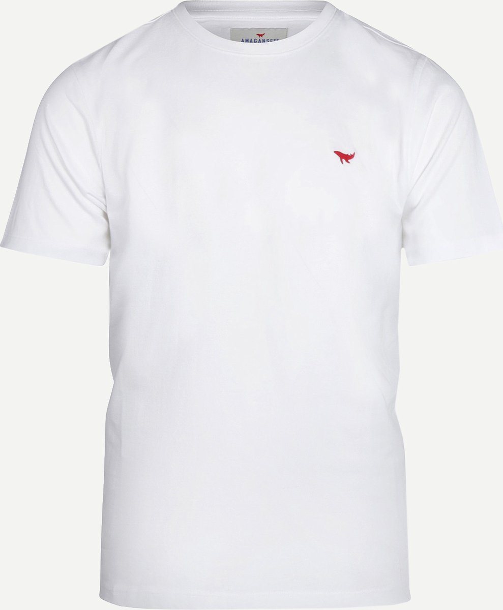 Amagansett Lente/Zomer 2023 T-shirt Basic Tee Mannen - Regular fit - Organic Cotton - Wit (L)