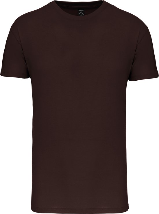 Chocolade T-shirt met ronde hals merk Kariban maat 5XL