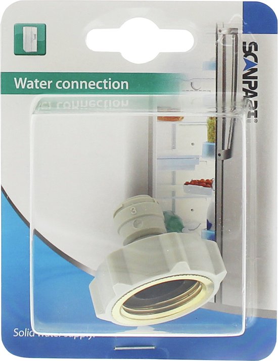 Scanpart wartel voor waterfilter - Aansluiting 1/4" waterslang op een  3/4"... | bol.com